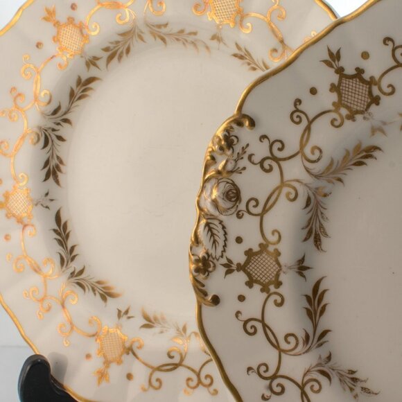 ANTIQUE Copeland and Garrett Late Spode Felspar Porcelain Set | Rococo Style - Picture 9 of 12
